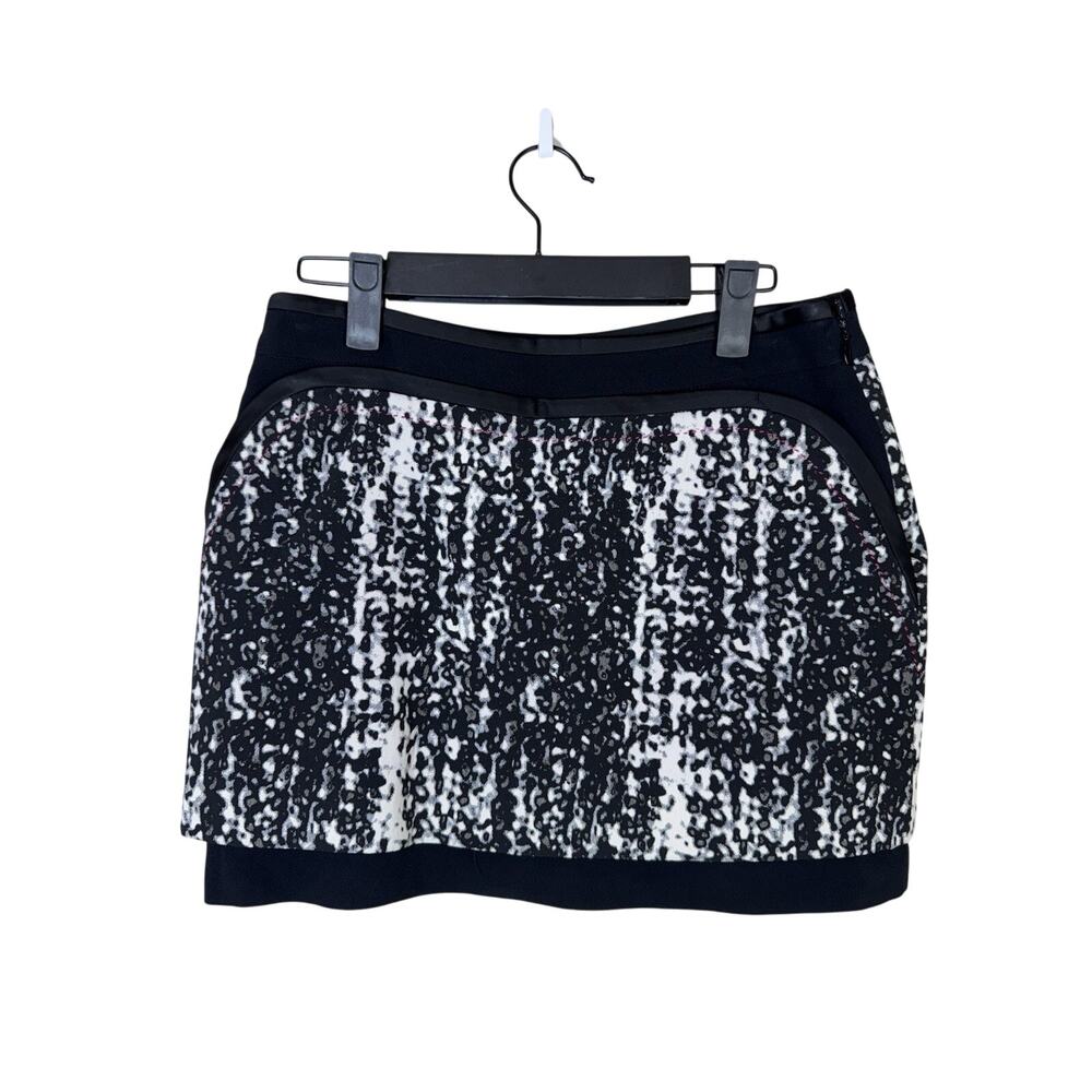 DVF Skirt‎ Women 2 Abstract Mini Pink Bold Pockets